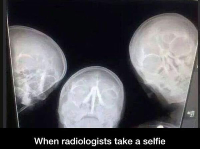 when radiologists take a selfie
