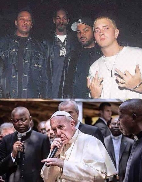 eminem rappers vatican pope 